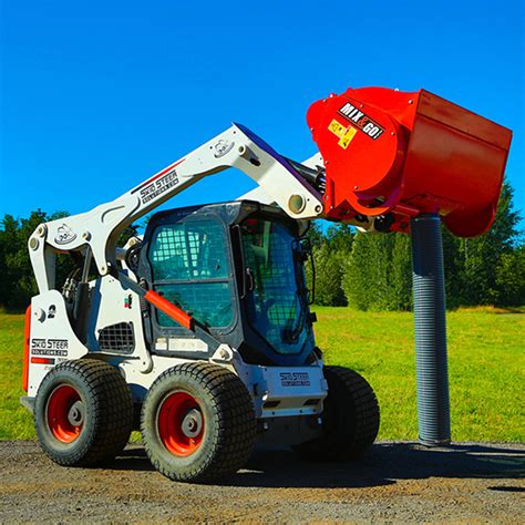 skid steer concrete placement bucket|concrete mixer skid steer attachment.